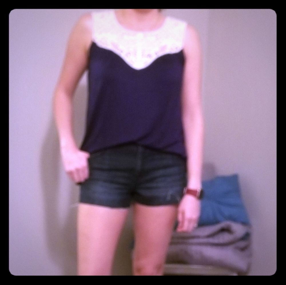 Navy tank top